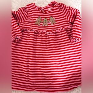 Striped Gingerbread ruffle dress